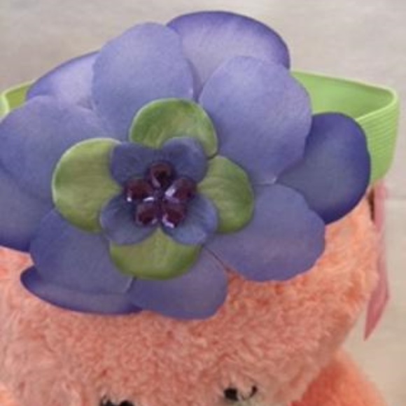 PURPLE AND GREEN 3D FLOWER PETALS HEADBAND - Picture 5 of 7